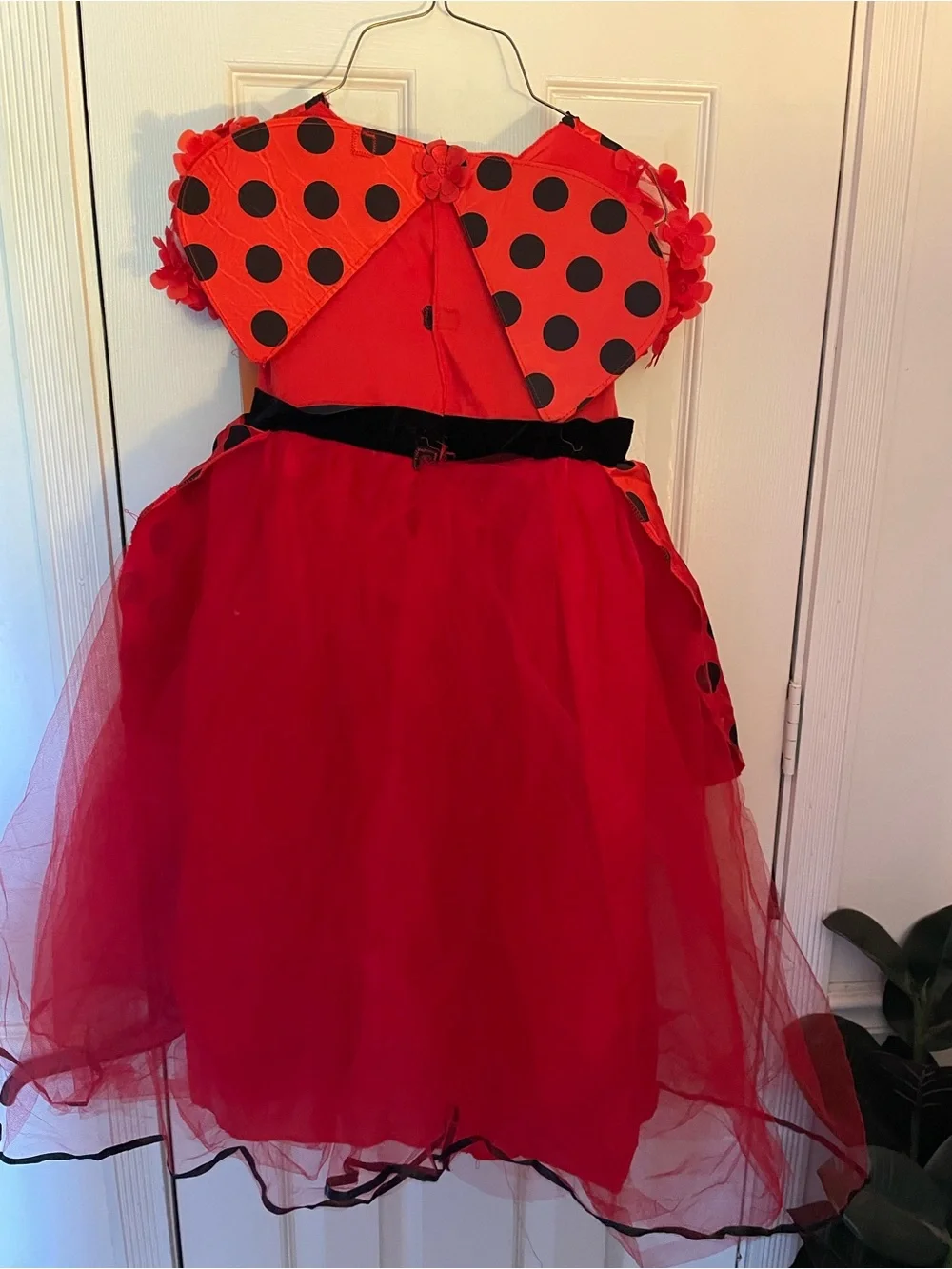 Ladybug Polka Dot Red Kids Costume Dress - 4t/5t NWT Halloween